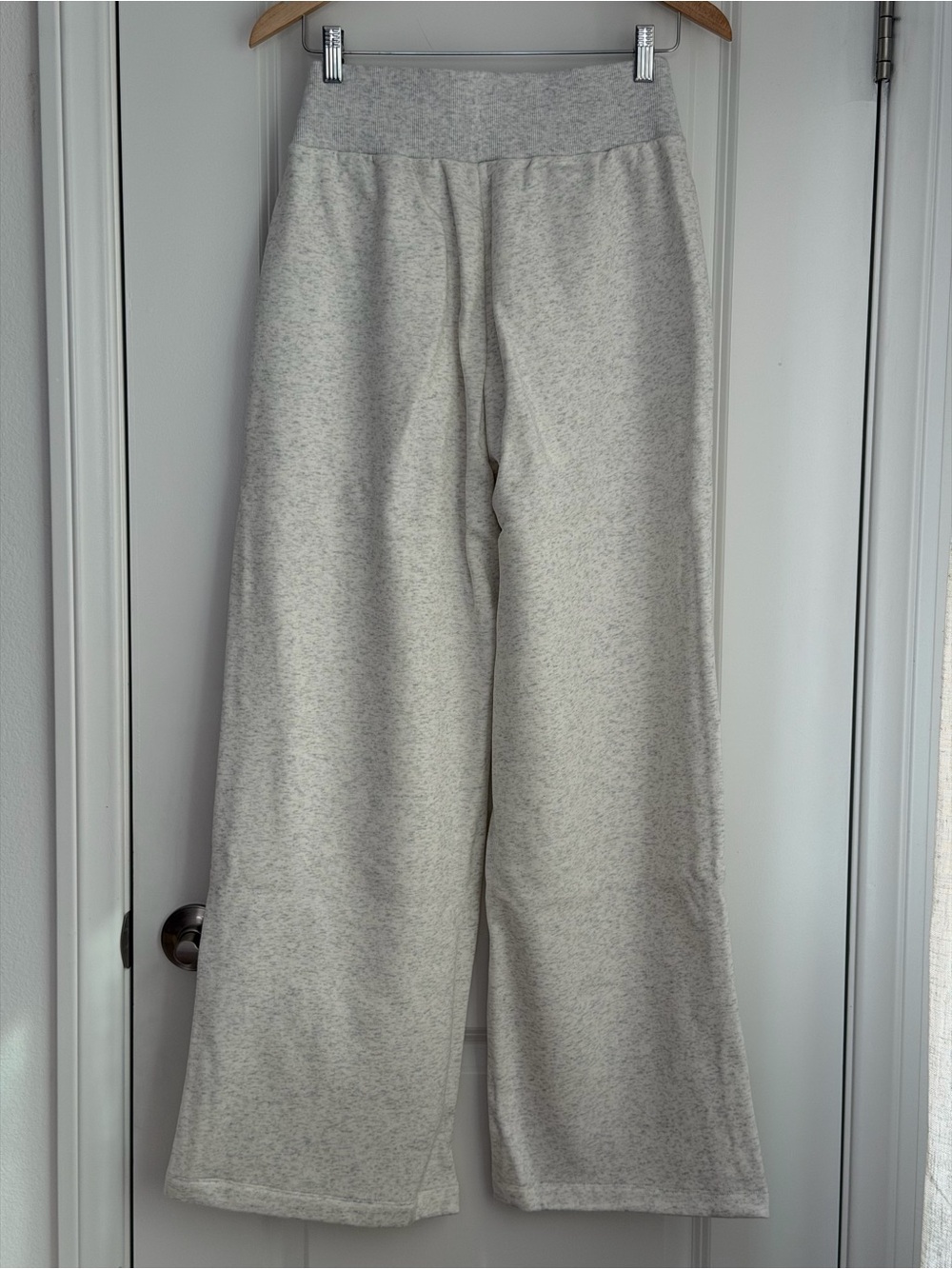 LSKD Go-To Wide Leg Track Pant in Silver Marl, Size Small - Picture 12 of 12